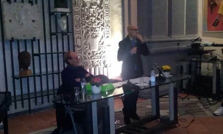 Olimpio Vissalli e Ferdinando Testa nell'incontro sulle relazioni affettive ph Angela Strano