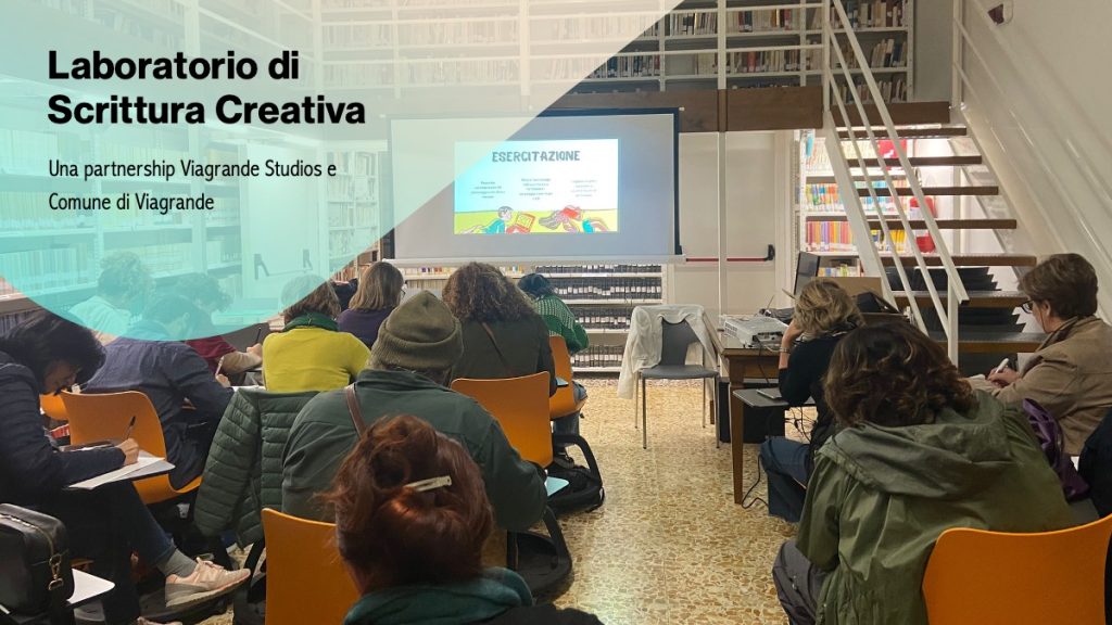 Laboratorio di scrittura creativa made in Viagrande Studios presso la biblioteca comunale di Viagrande