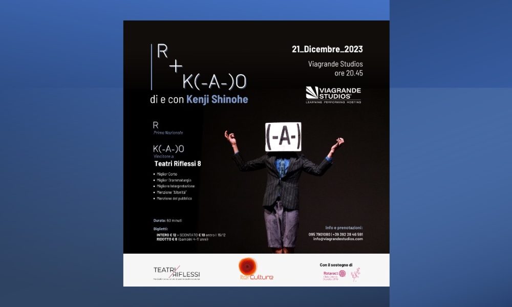 Kenji Shinoe, spettacolo doppio per il 21 dicembre al teatro dei 106 di Viagrande Studios