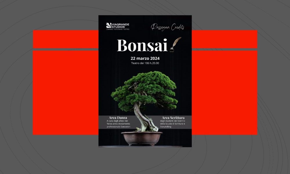 Bonsai, l'evento che saluta la primavera firmato Viagrande Studios, venerdì 22 marzo ore 20.00