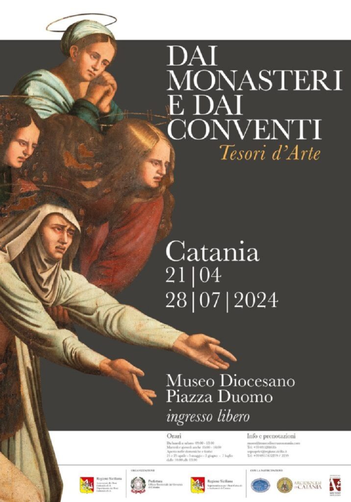 Locandina Mostra Dai Monasteri E Dai Conventi Catania 20 Apr 28 Lug 2024 1 716x1024 1