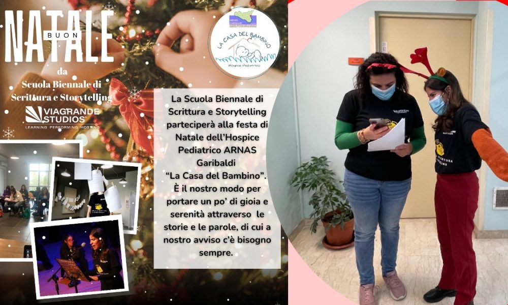 la Scuola Biennale di Scrittura e Storytelling all'ARNAS Garibaldi Hospice pediatrico, la casa del bambino