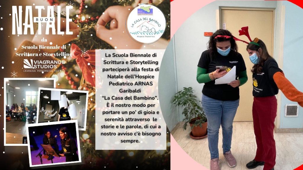la Scuola Biennale di Scrittura e Storytelling all'ARNAS Garibaldi Hospice pediatrico, la casa del bambino