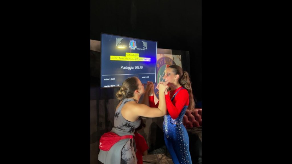 Martina Capizzi, campionessa nazionale catanese di Danza Aerea U18