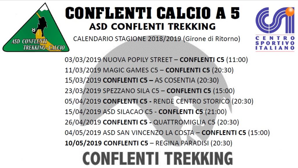 Ritorno calendario