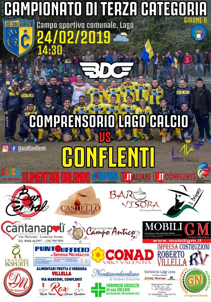 Comprensorio Lago Calcio Vs Conflenti