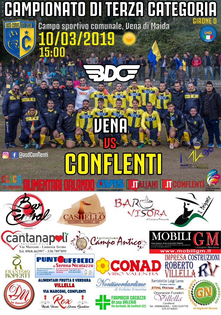 Vena vs Conflenti. partita