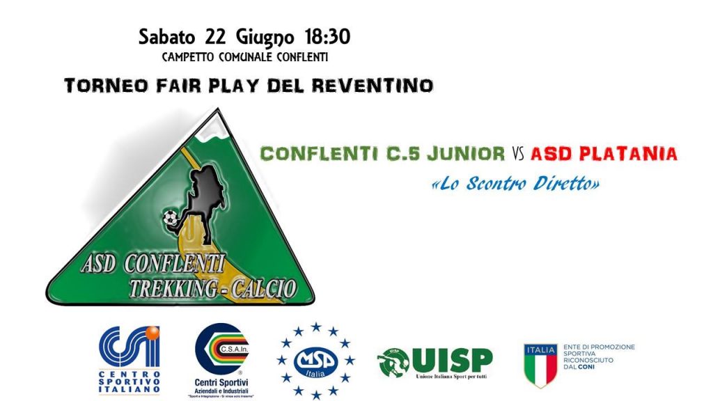 Torneo Fair Play: scontro diretto