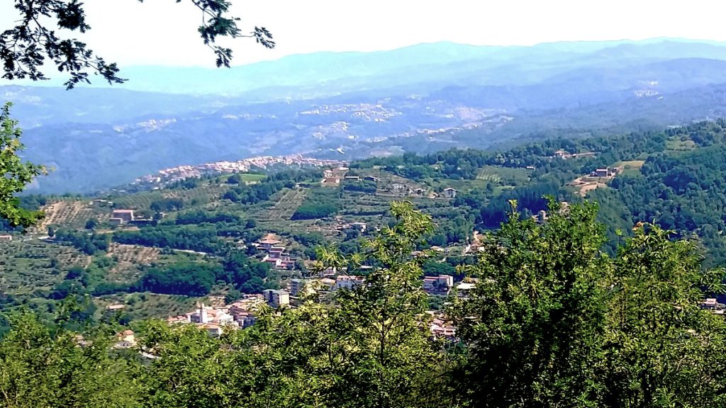 conflentesi: vista di conflenti dalla querciola