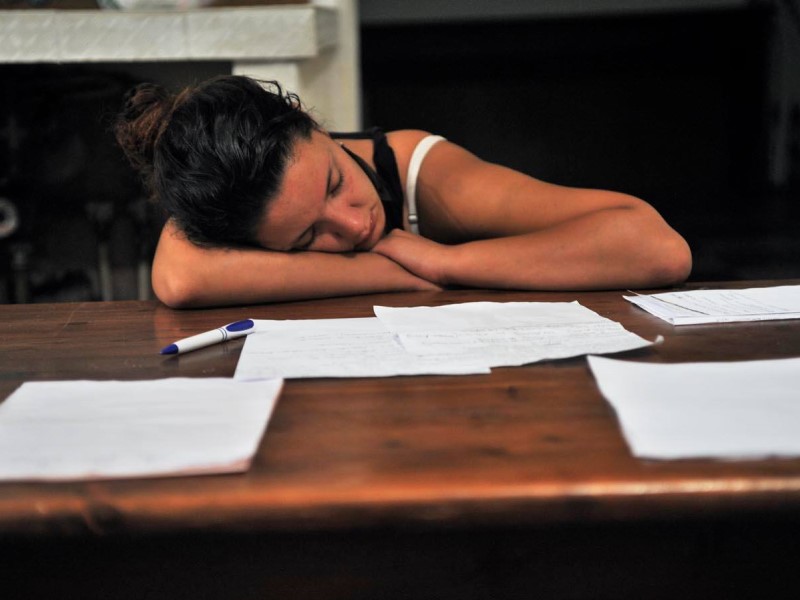 Antonella Stranges dorme