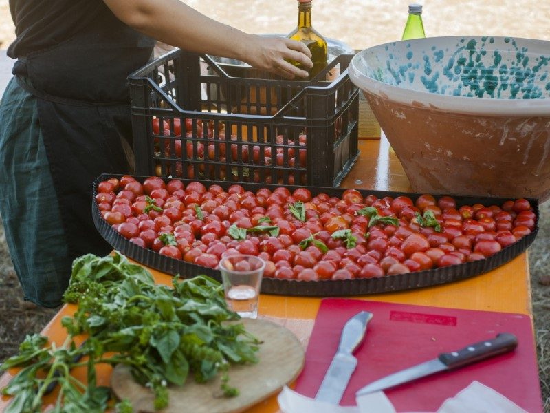 cucina felice: una teglia di Pomodori