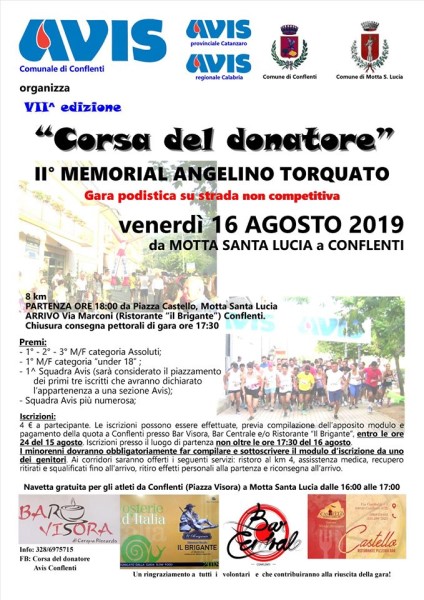 Corsa Del Donatore - avis conflenti