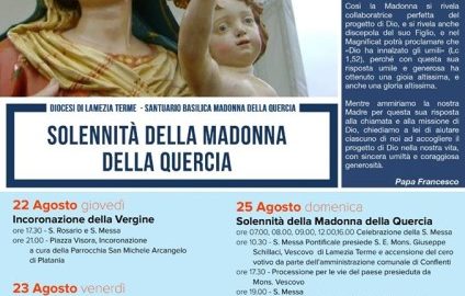 Programma festeggiamenti per la festa