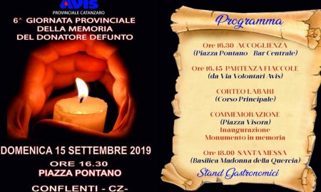 giornata del donatore defunto: locandina