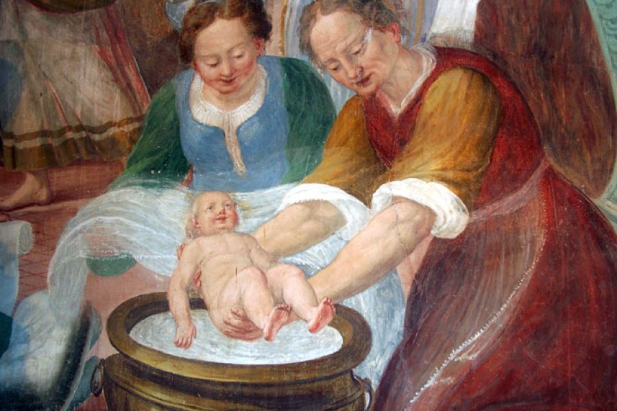 Il parto: La Mammana quadro