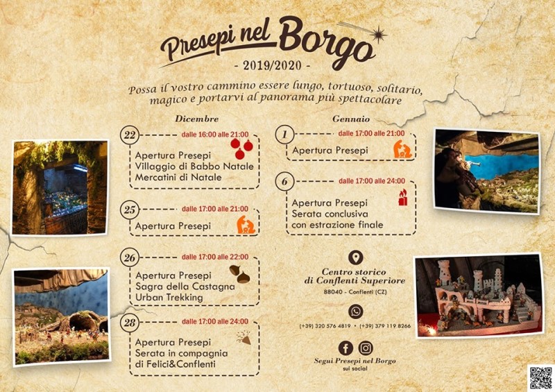 Programma Presepi nel borgo 2019 - 2020