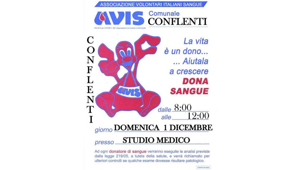 domenica 1 dicembre: donazione avis locandina