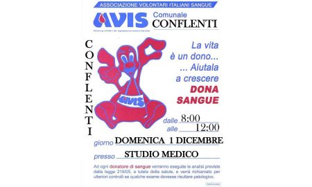 domenica 1 dicembre: donazione avis locandina
