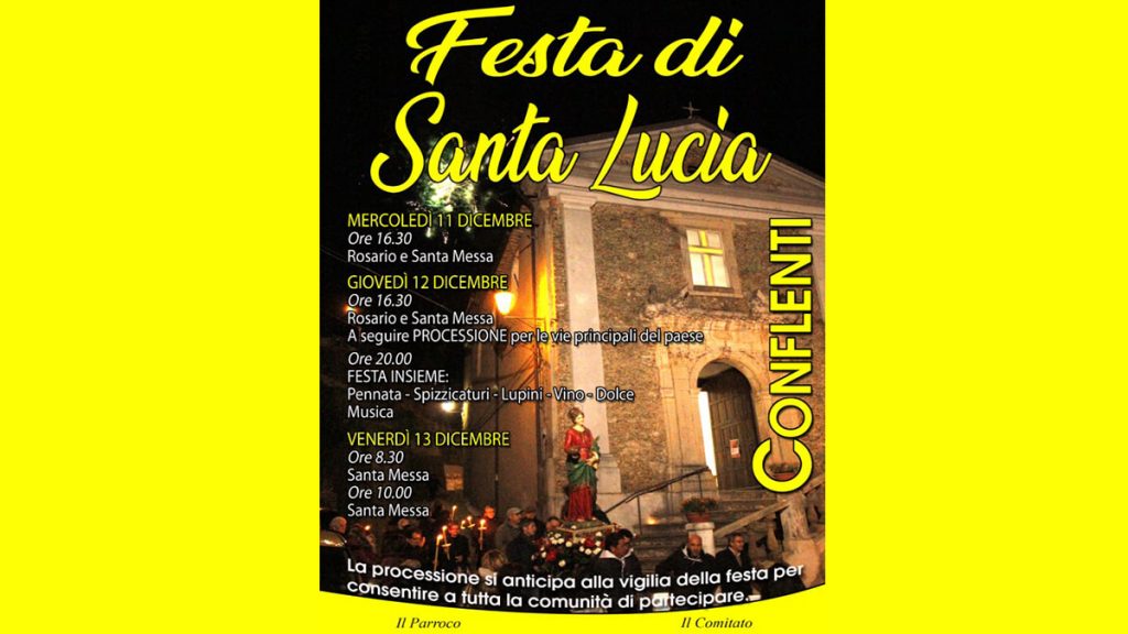 Santa Lucia: locandina