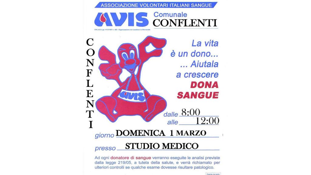 Donazione Avis 1 Marzo