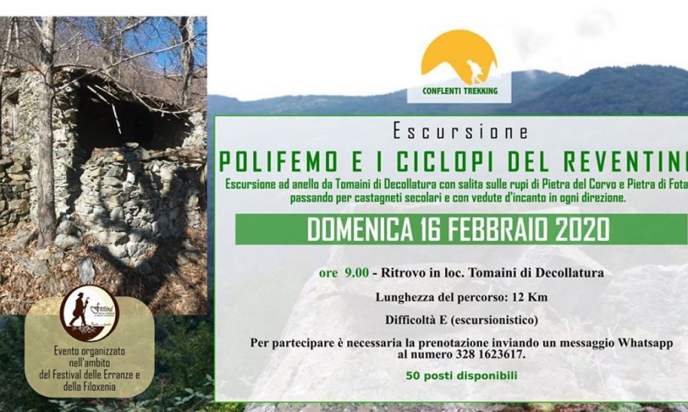 Escursione polifemo e i ciclopi