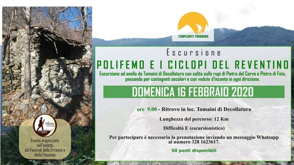 Escursione polifemo e i ciclopi