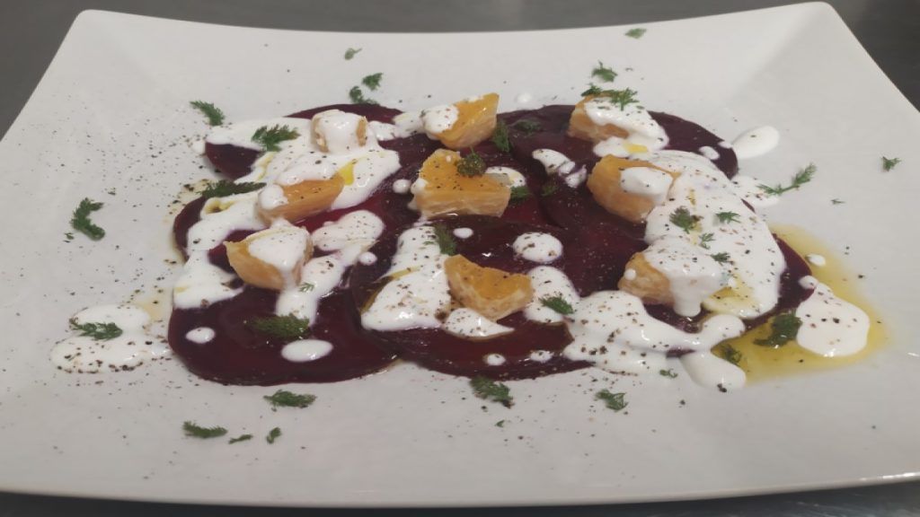 carpaccio di barbabietola