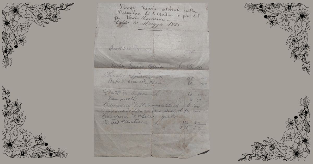 Carta de funeral