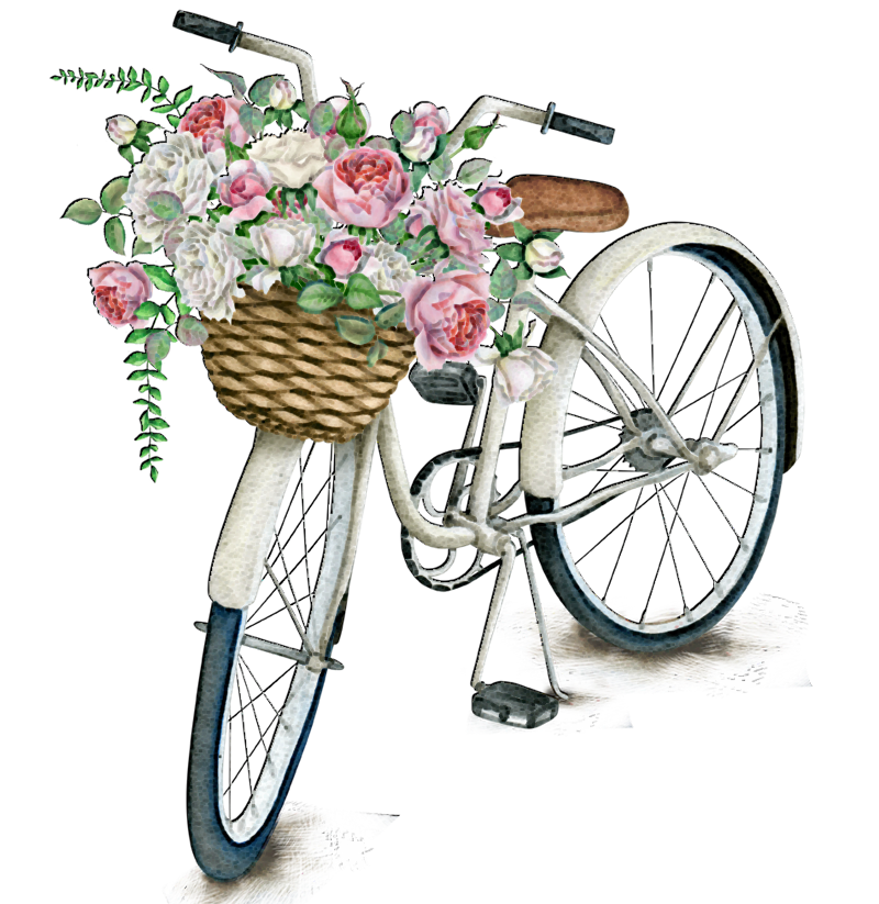La bici giusta - bici da passeggio con fiori