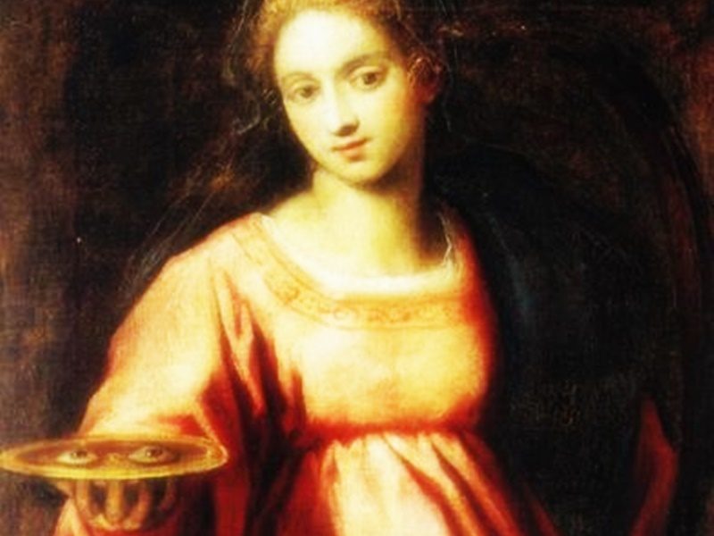 Santa Lucia - La Santa in un dipinto