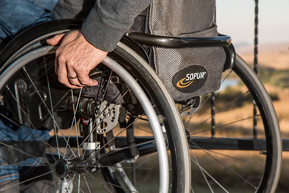 Samuele Bergantin - Riabilitazione su sedia a rotelle