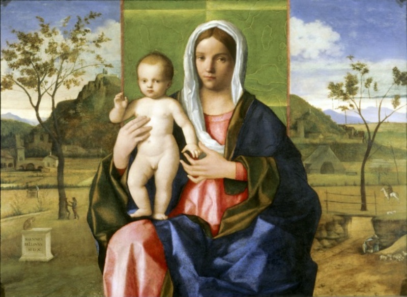 Madonna Col Bambino Benedicente Giovanni Bellini
