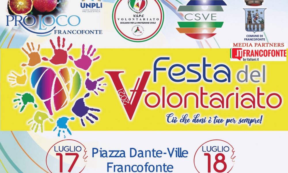 Locandina Ufficiale Festa Del Volontariato