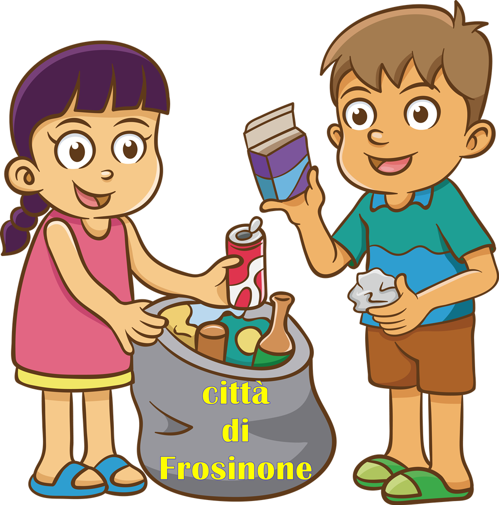 rifiuti ingombranti a Frosinone - Bambini Con Immondizia