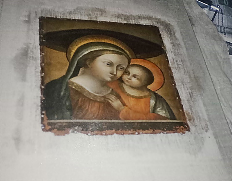madonna del buon consiglio - il quadro dopo il restauro