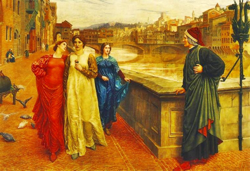 i fidanzati ciociari - Dante E Beatrice nel dipinto