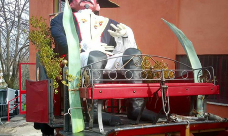 carnevale di Frosinone - il carretto con la radeca