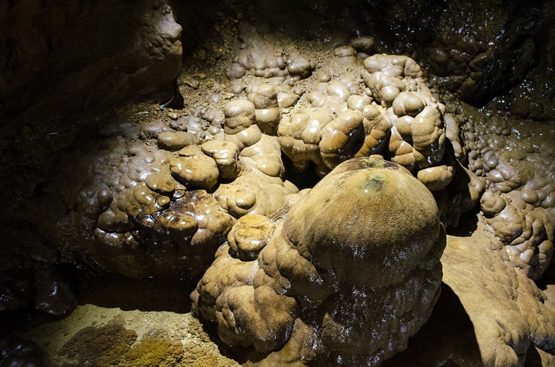 Le grotte di Pastena - Concrezioni in una gotta
