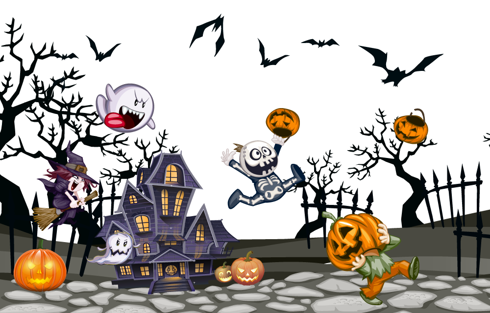 Halloween - Casa con fantasmi e Pipistrelli
