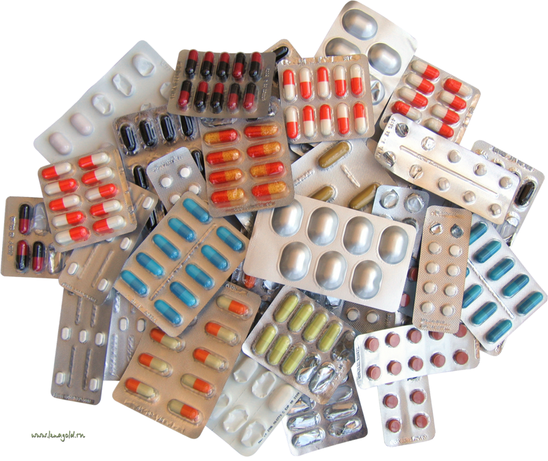Trattamento anticorpi Covid-19 - Blister di vari farmaci