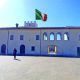Museo in Villa Comunale - la villa comunale con il tricolore