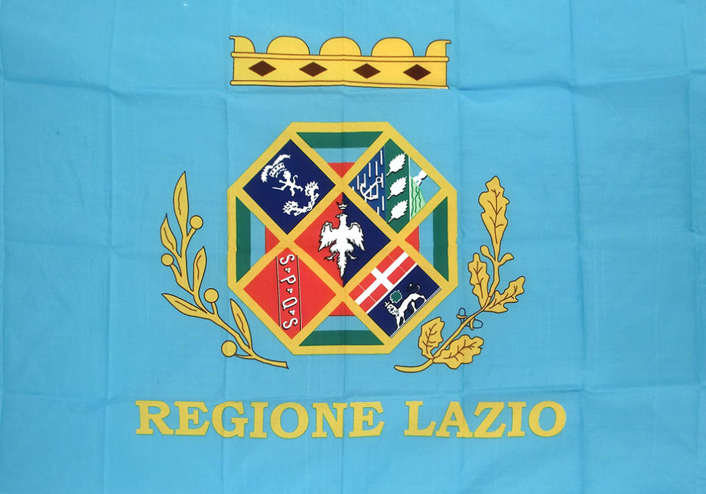programma di sviluppo rurale - logo su telo della Regione Lazio
