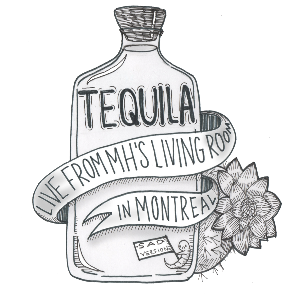 Fare la tequila con agave - Tequila Cartoon in bottiglia