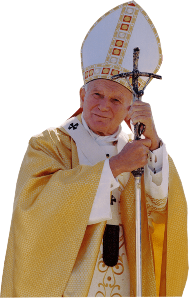 casula chiara - Giovanni Paolo II con la tiara