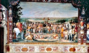 Sala degli Orazi e Curiazi - l'affresco nei musei