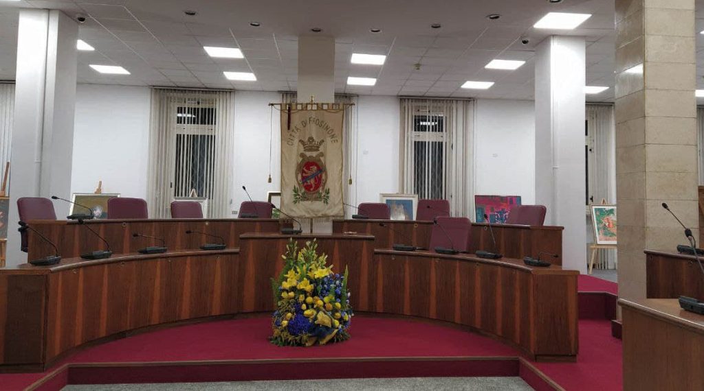 Consiglio - il consiglio comunale allestito