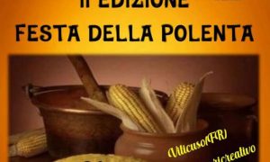 Festa della polenta a Viticuso - Polenta e la sua locandina