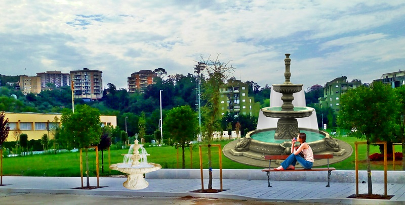 Fontana danzante al parco Matusa - parco matusa con fontana