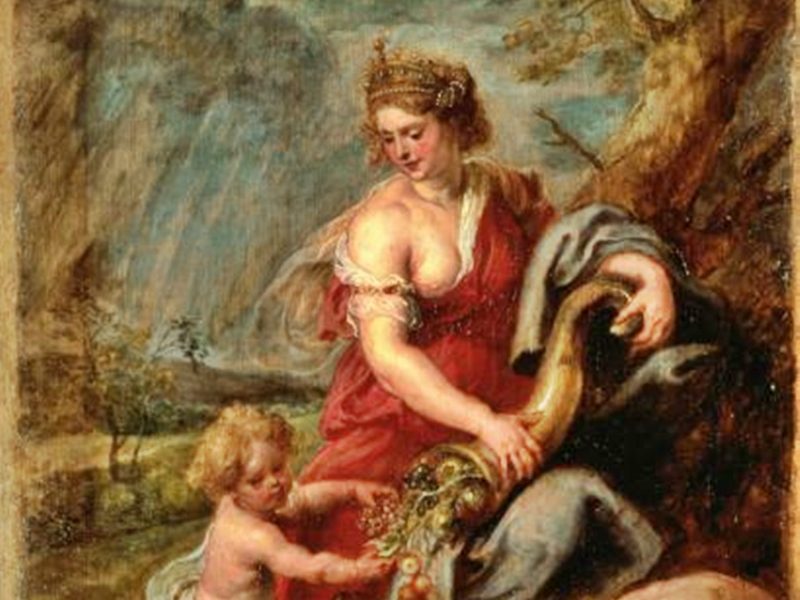 La Befana dalla dea Strenua - dipinto di Rubens