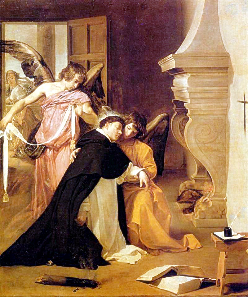 San Tommaso d'Aquino - Tommaso che riceve la cintura della castità